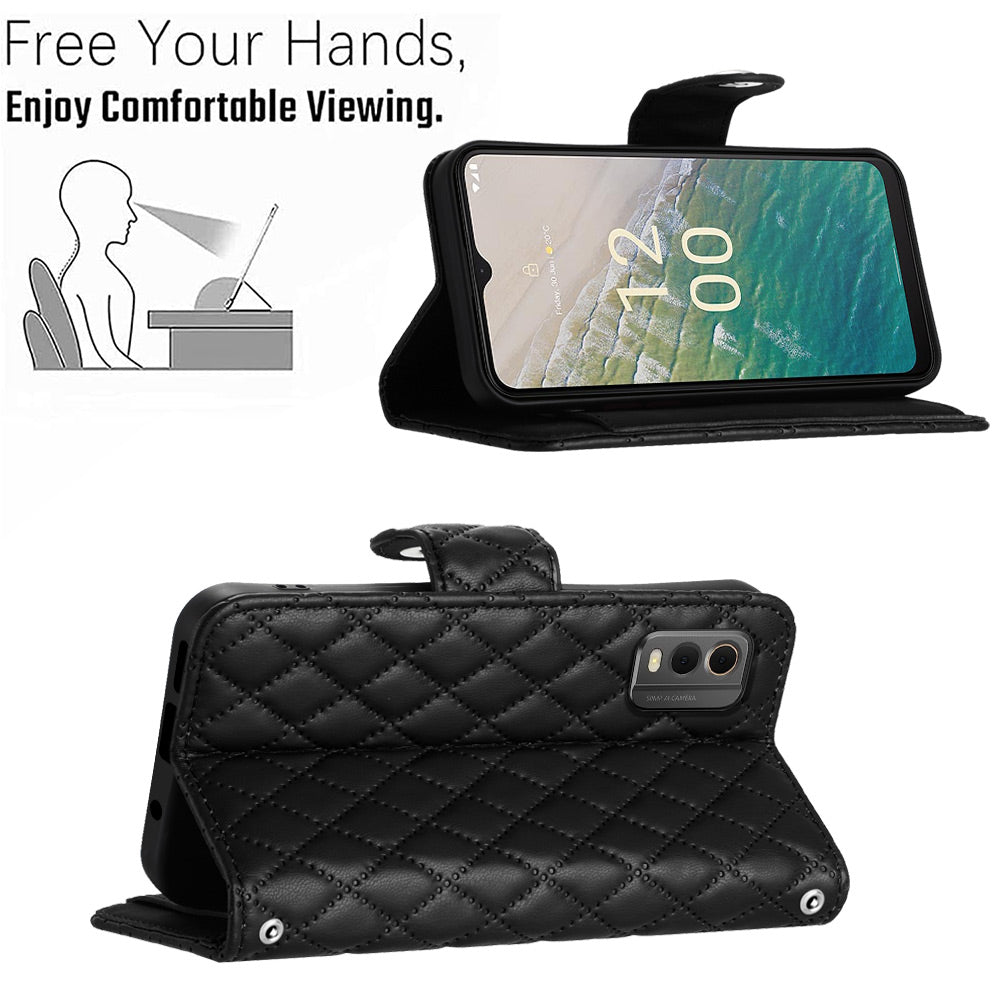 YB Imprinting Series-8 for Nokia C32 Case Wallet Leather Phone Cover Imprinted Rhombus YB Imprinting Series-8 for Nokia C32 Case Wallet Leather Phone Cover Imprinted Rhombus